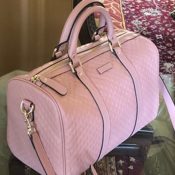 New Gucci embossed Signature Boston handbag - Picture 2 of 7